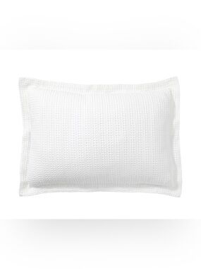 Pottery Barn Honeycomb Cotton 2 Shams Queen Standard